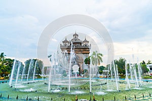 Patuxay Monument in Vientiane, Laos.