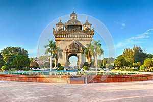 Patuxay monument in Vientiane, Laos