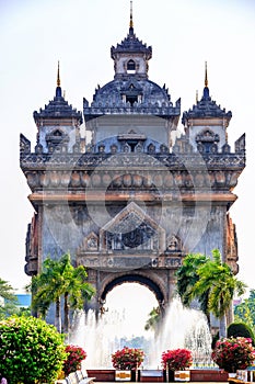 Patuxay or Patuxai is a war monument in the centre of Vientiane, Victory Gate or Gate of Triumph, Vientiane