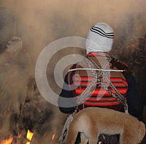 Paucartambo Peru masks during the procession of the Virgin of Carmen. The next day the dancers take to the streets