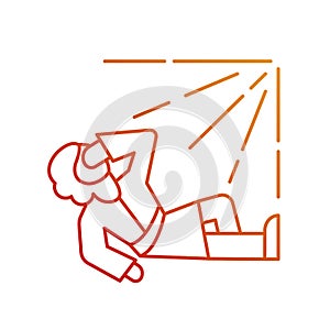 Paul conversion gradient linear vector icon