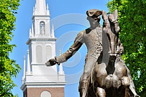 Paul Revere and Old North Church photo