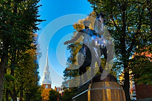 Paul Revere and the Old North Church photo