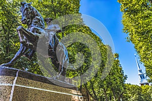 Paul Revere Statue Old North Church Boston Massachusetts