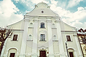 Pauline church in Kezmarok, Slovakia, old filter