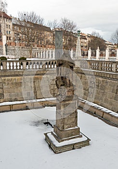 Pauline Church on the Rock in Jewish district. Krakow, Poland.