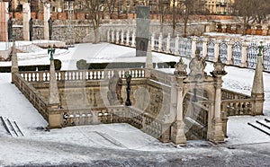 Pauline Church on the Rock in Jewish district. Krakow, Poland.