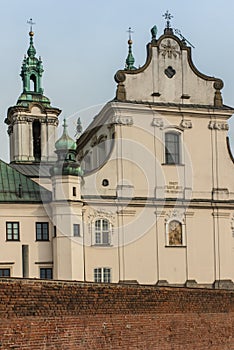 Pauline Church on the Rock in Krakow, Poland,