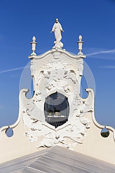 Pauline monastery in Poland. St. Mary`s Sanctuary in Czestochowa. Sculpture of Jesus in photo