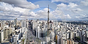 Avenida Paulista in Sao Paulo city, Brazil photo