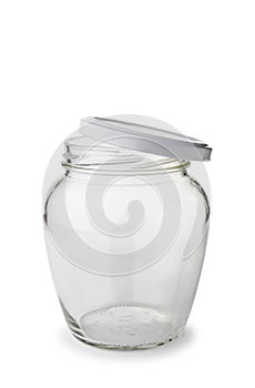 Paunchy Glass Jar