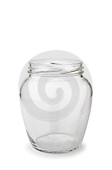 Paunchy Glass Jar