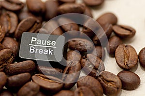 Pause, break key among coffee beans