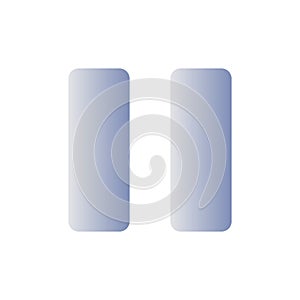 Pause button flat gradient color ui icon