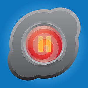 pause button. Vector illustration decorative design