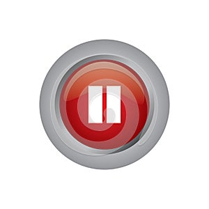 pause button. Vector illustration decorative design