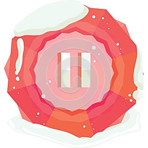 pause button. Vector illustration decorative design