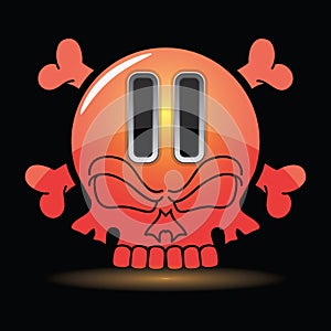 pause button. Vector illustration decorative design