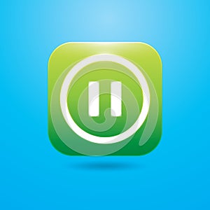 pause button. Vector illustration decorative design