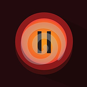 pause button. Vector illustration decorative design