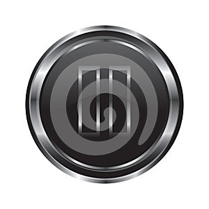 pause button. Vector illustration decorative design