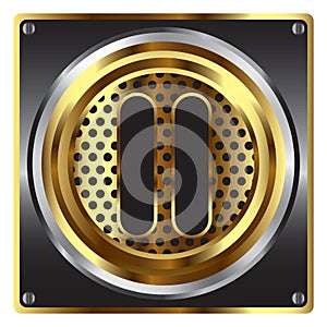 pause button. Vector illustration decorative design