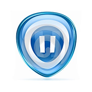 Pause icon blue.