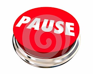 Pause Take Break Rest Recess Round Button