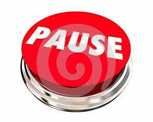 Pause Take Break Rest Recess Round Button photo