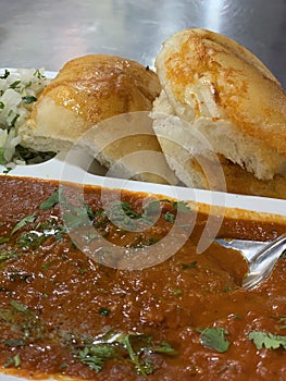 Pav Bhaji - Authentic Indian Food.