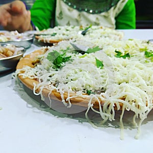 Pav bhaji with full of cheese