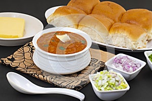 Pav Bhaji is a Indian Traditional Popular Street Fast Food