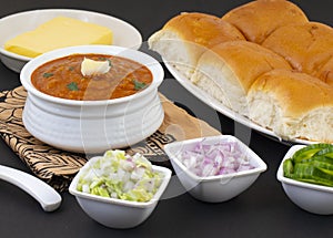 Pav Bhaji is a Indian Traditional Popular Street Fast Food