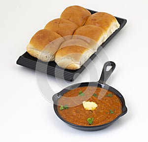 Pav Bhaji is a Indian Traditional Popular Street Fast Food