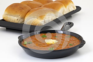 Pav Bhaji is a Indian Traditional Popular Street Fast Food