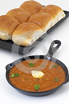 Pav Bhaji is a Indian Traditional Popular Street Fast Food