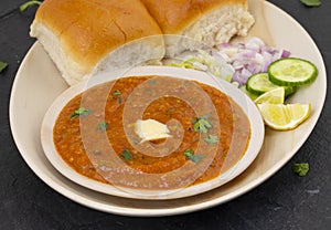 Pav Bhaji is a Indian Traditional Popular Street Fast Food