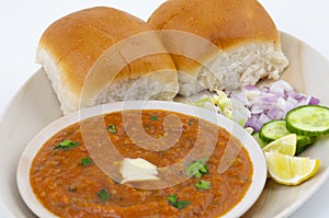 Pav Bhaji is a Indian Traditional Popular Street Fast Food