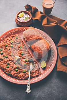 Pav bhaji is a popular Indian street food that consists of a spicy mix vegetable mash & soft buns