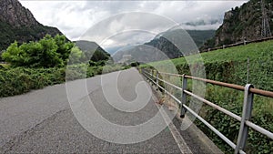 Paved road approaching Hone town