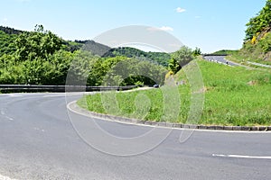 hairpin curve between Mosel valley and Eifel photo