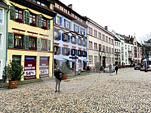 Paved square of the cathedral, Freiburg