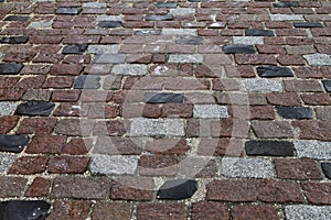 Paved street abstract