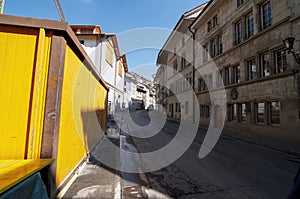 Paved street, Fribourg, Switzerland