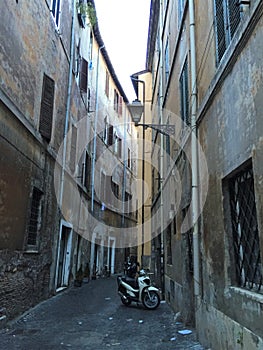 Paved Streets of Rome Italy