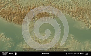 Pavel banya outlined, Bulgaria. Physical