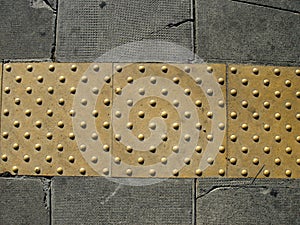 Pavement for blind people