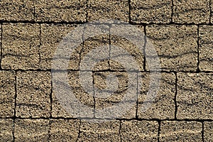 Pavement brown bricks texture