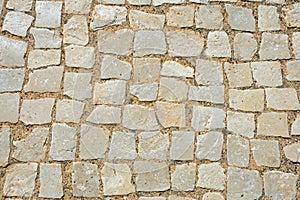 Pavement cobbles background.