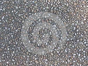 Pavement composed of small pebble stones